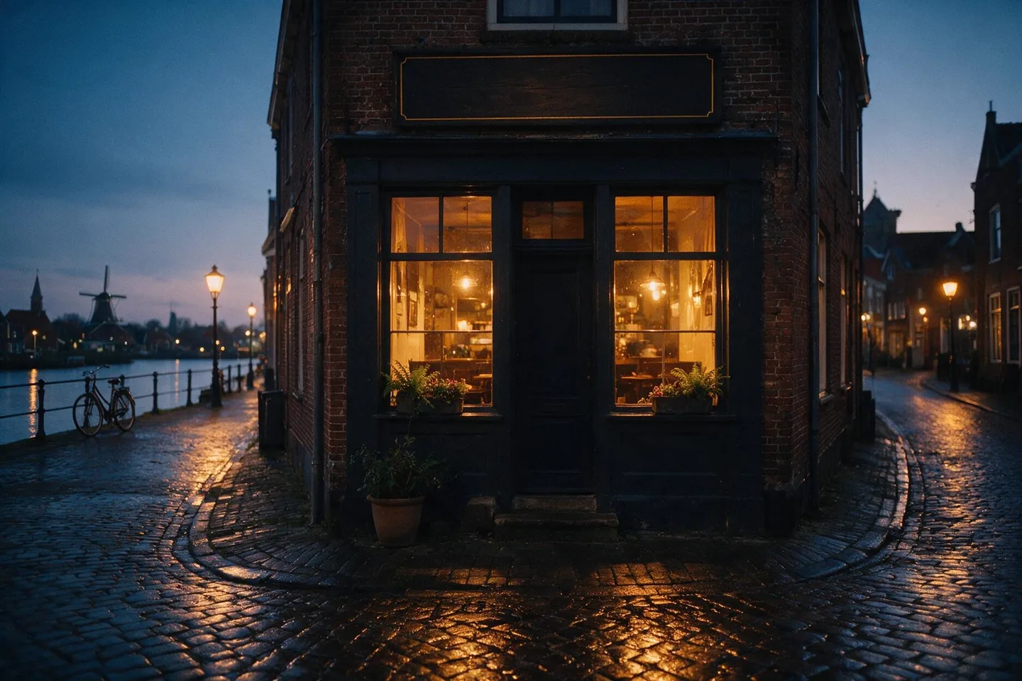De studio van buiten, aan de Voorbeeldstraat 1
